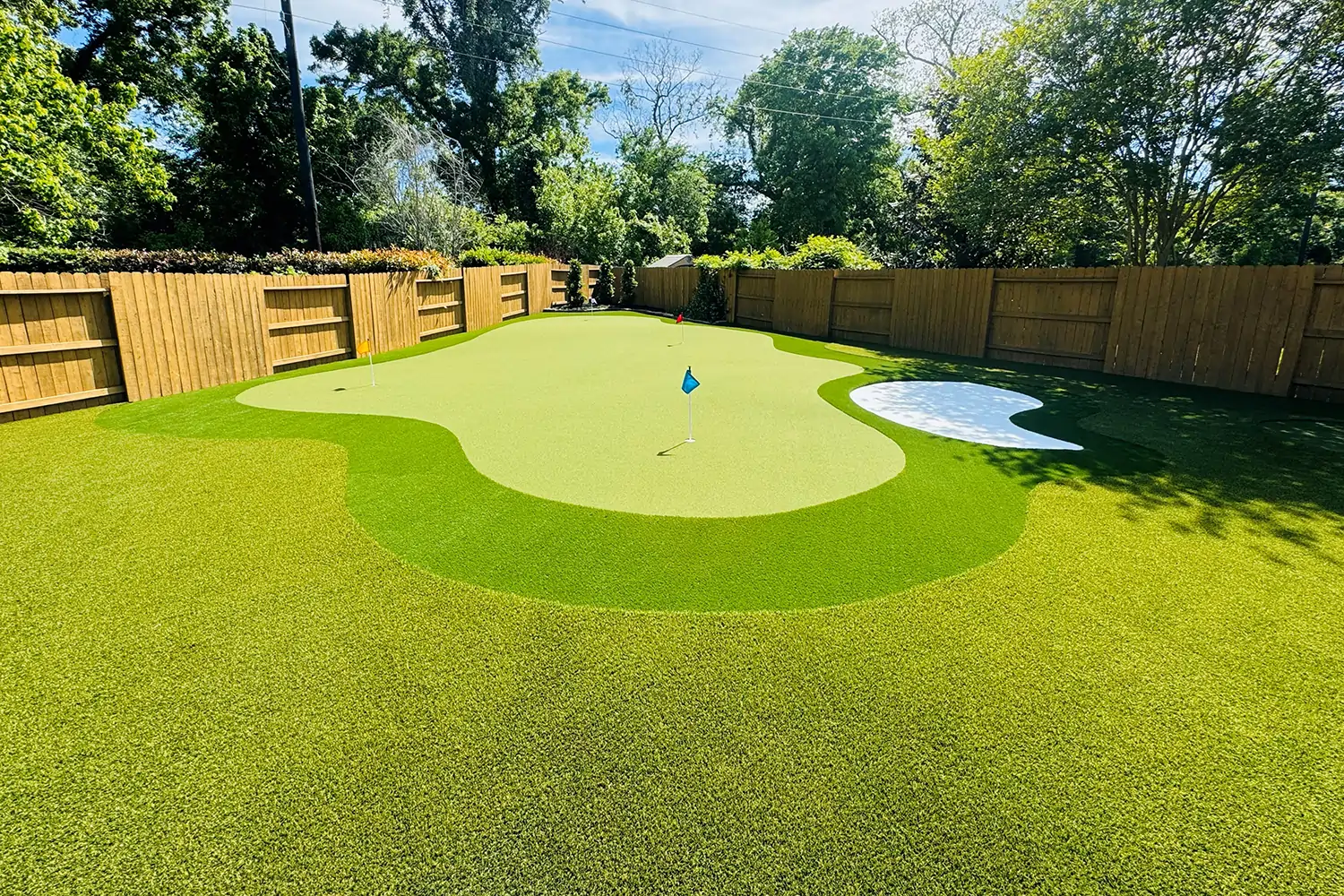 backyard putting green