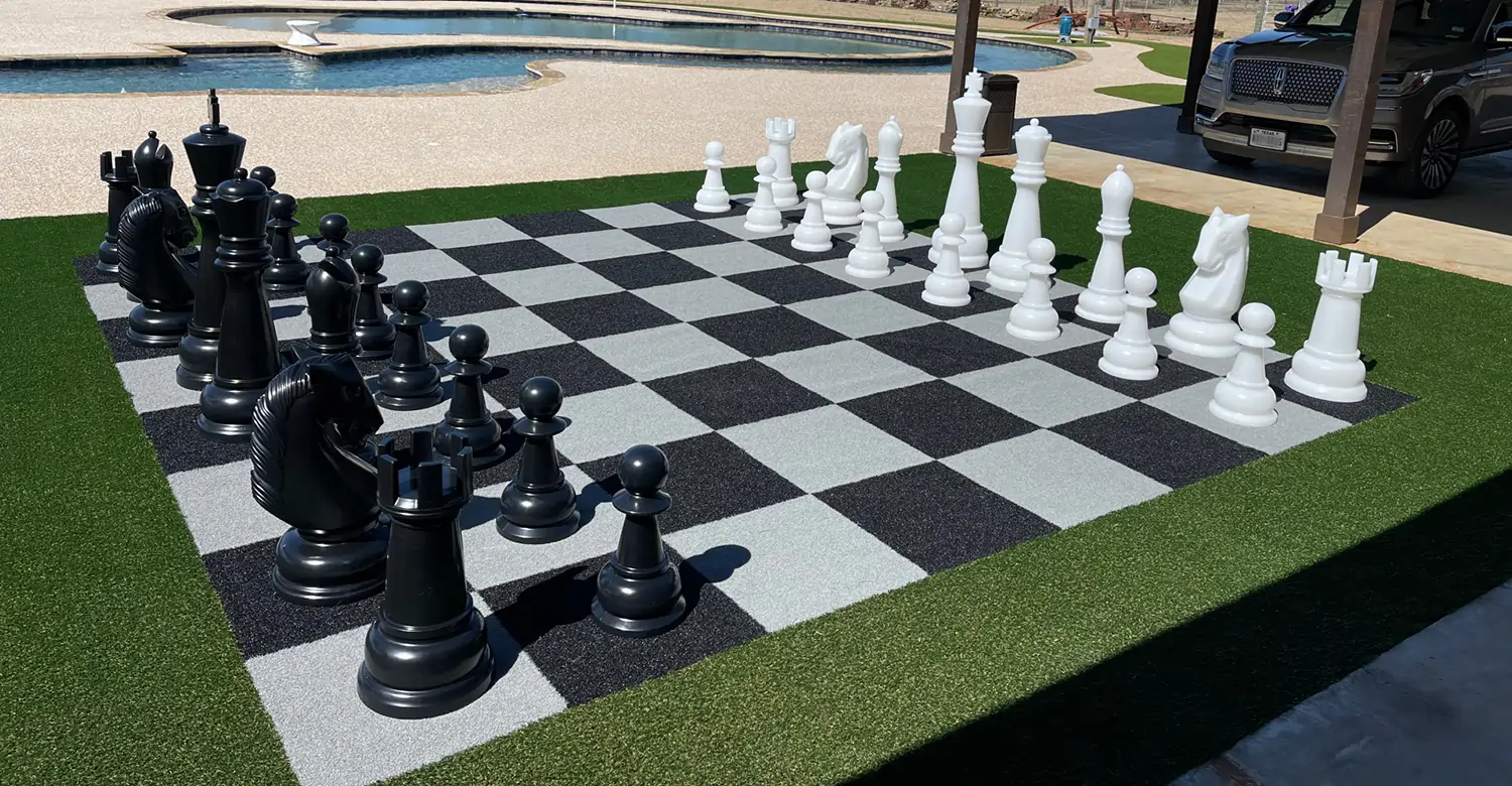 SYNLawn artificial grass chessboard